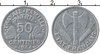 Продать Монеты Франция 50 сантим 1943 Алюминий
