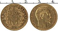 Продать Монеты Франция 20 франков 1855 Золото