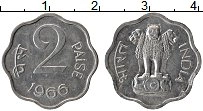 Продать Монеты Индия 2 пайса 1966 Алюминий