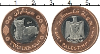 Продать Монеты Палестина 2 динара 2010 Биметалл