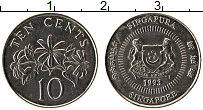 Продать Монеты Сингапур 10 центов 1993 Медно-никель
