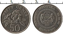 Продать Монеты Сингапур 50 центов 1988 Медно-никель