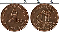Продать Монеты Катар 5 дирхам 1973 Медь