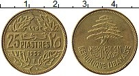 Продать Монеты Ливан 25 пиастров 1952 Бронза