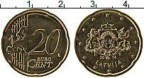 Продать Монеты Латвия 20 евроцентов 2014 Латунь
