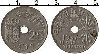Продать Монеты Испания 25 сентим 1937 Медно-никель