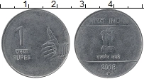 Продать Монеты Индия 1 рупия 2007 Медно-никель
