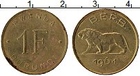 Продать Монеты Бельгийское Конго 1 франк 1961 