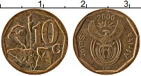 Продать Монеты ЮАР 10 центов 2006 сталь с медным покрытием