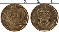 Продать Монеты ЮАР 50 центов 2012 сталь покрытая латунью