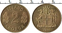 Продать Монеты Исландия 2 кроны 1962 Бронза