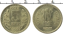 Продать Монеты Индия 5 рупий 2009 Латунь