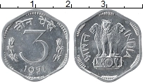 Продать Монеты Индия 3 пайса 1971 Алюминий