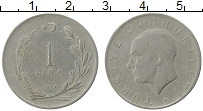 Продать Монеты Турция 1 лира 1957 Медно-никель