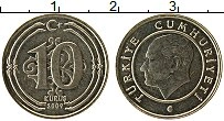 Продать Монеты Турция 10 куруш 2009 Медно-никель