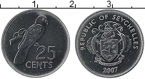 Продать Монеты Сейшелы 25 центов 2007 Медно-никель