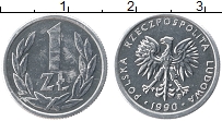 Продать Монеты Польша 1 злотый 1989 Алюминий