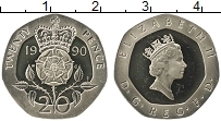 Продать Монеты Великобритания 20 пенсов 1990 Медно-никель