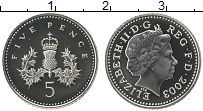 Продать Монеты Великобритания 5 пенсов 2002 Медно-никель