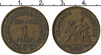 Продать Монеты Франция 1 франк 1922 Медь