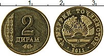 Продать Монеты Таджикистан 2 дирама 2011 сталь покрытая латунью