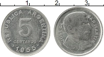 Продать Монеты Аргентина 5 сентаво 1956 Сталь покрытая никелем
