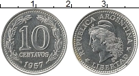 Продать Монеты Аргентина 10 сентаво 1957 Сталь покрытая никелем