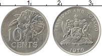Продать Монеты Тринидад и Тобаго 10 центов 1974 Медно-никель