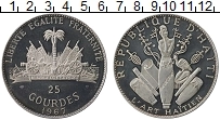 Продать Монеты Гаити 25 гурдес 1967 Серебро