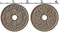 Продать Монеты Дания 1 крона 1993 Медно-никель