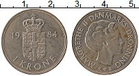 Продать Монеты Дания 1 крона 1989 Медно-никель