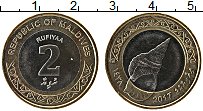 Продать Монеты Мальдивы 2 руфии 2017 Биметалл