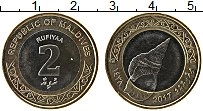 Продать Монеты Мальдивы 2 руфии 2017 Биметалл