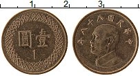 Продать Монеты Тайвань 1 юань 1995 Бронза