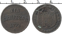 Продать Монеты Констанс 1 крейцер 1772 Медь