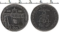 Продать Монеты Италия 100 лир 1981 Медно-никель