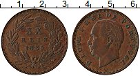 Продать Монеты Португалия 20 рейс 1885 Медь