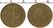 Продать Монеты Италия 20 лир 1957 Латунь