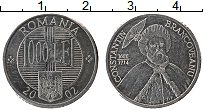 Продать Монеты Румыния 1000 лей 2001 Алюминий