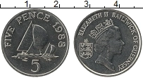 Продать Монеты Гернси 5 пенсов 1990 Медно-никель
