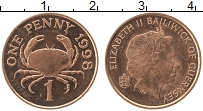 Продать Монеты Гернси 1 пенни 1998 сталь с медным покрытием
