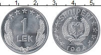 Продать Монеты Албания 1 лек 1964 Алюминий