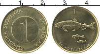 Продать Монеты Словения 1 толар 2000 Латунь