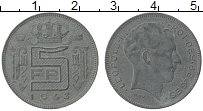 Продать Монеты Бельгия 5 франков 1943 Цинк