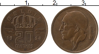 Продать Монеты Бельгия 20 сантим 1954 Бронза