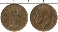 Продать Монеты Бельгия 50 сантим 1968 Медь