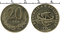 Продать Монеты Албания 20 лек 1996 Латунь