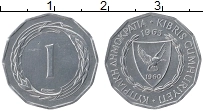Продать Монеты Кипр 1 мил 1963 Алюминий