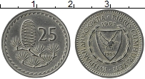 Продать Монеты Кипр 25 центов 1980 Медно-никель