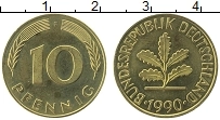 Продать Монеты ФРГ 10 пфеннигов 1995 Латунь